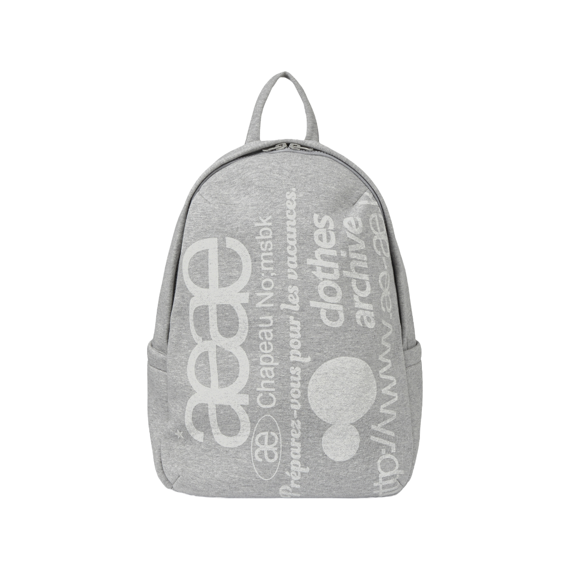 KW6DBGBAE14GY [오프라인 전용] AEAE Women Web Logo Backpack Grey - 26FW