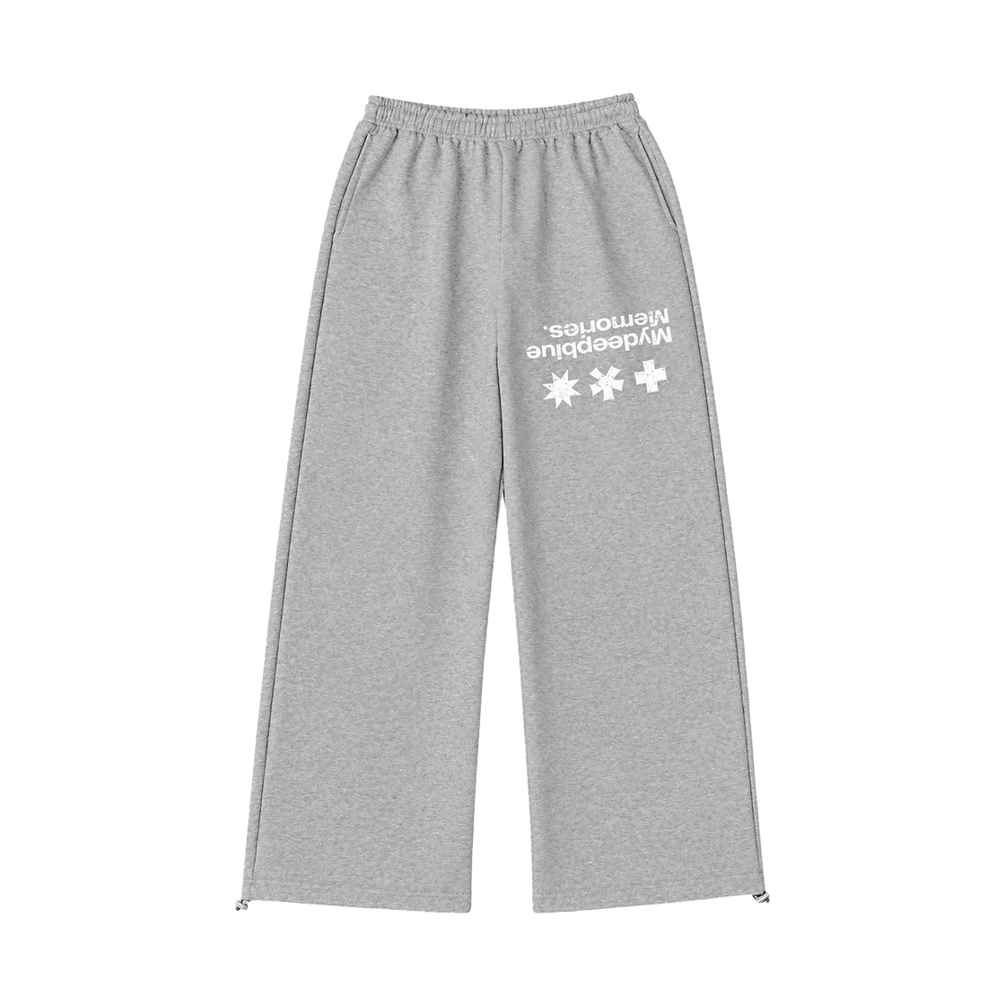 26091003 MydeepblueMemories Mm Symbol Over Sweatpants Grey