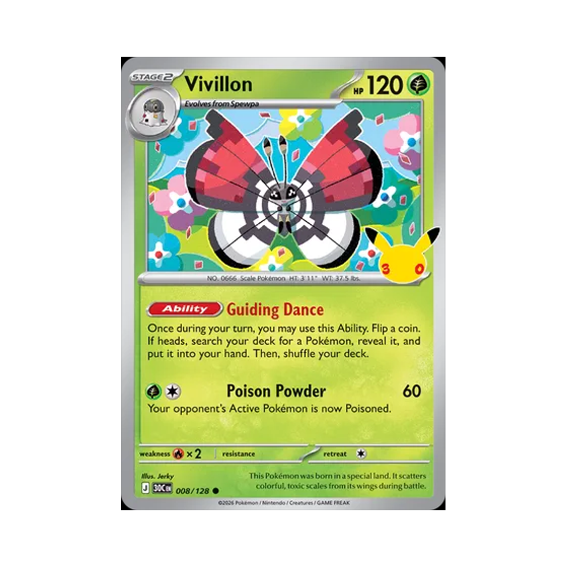 포켓몬 TCG 비비용 C 30주년 기념 (영문판)(Pokemon TCG Vivillon C 30th Celebration (English Ver.)) - 1