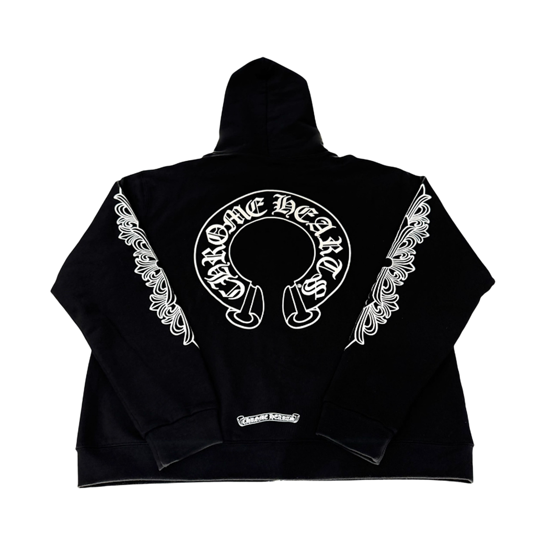 더도산 크롬하츠 플로럴 크로스 후드집업 헤비웨이트(TheDosan x chrome hearts floral cross hoodie zip up heavy weight) - 2