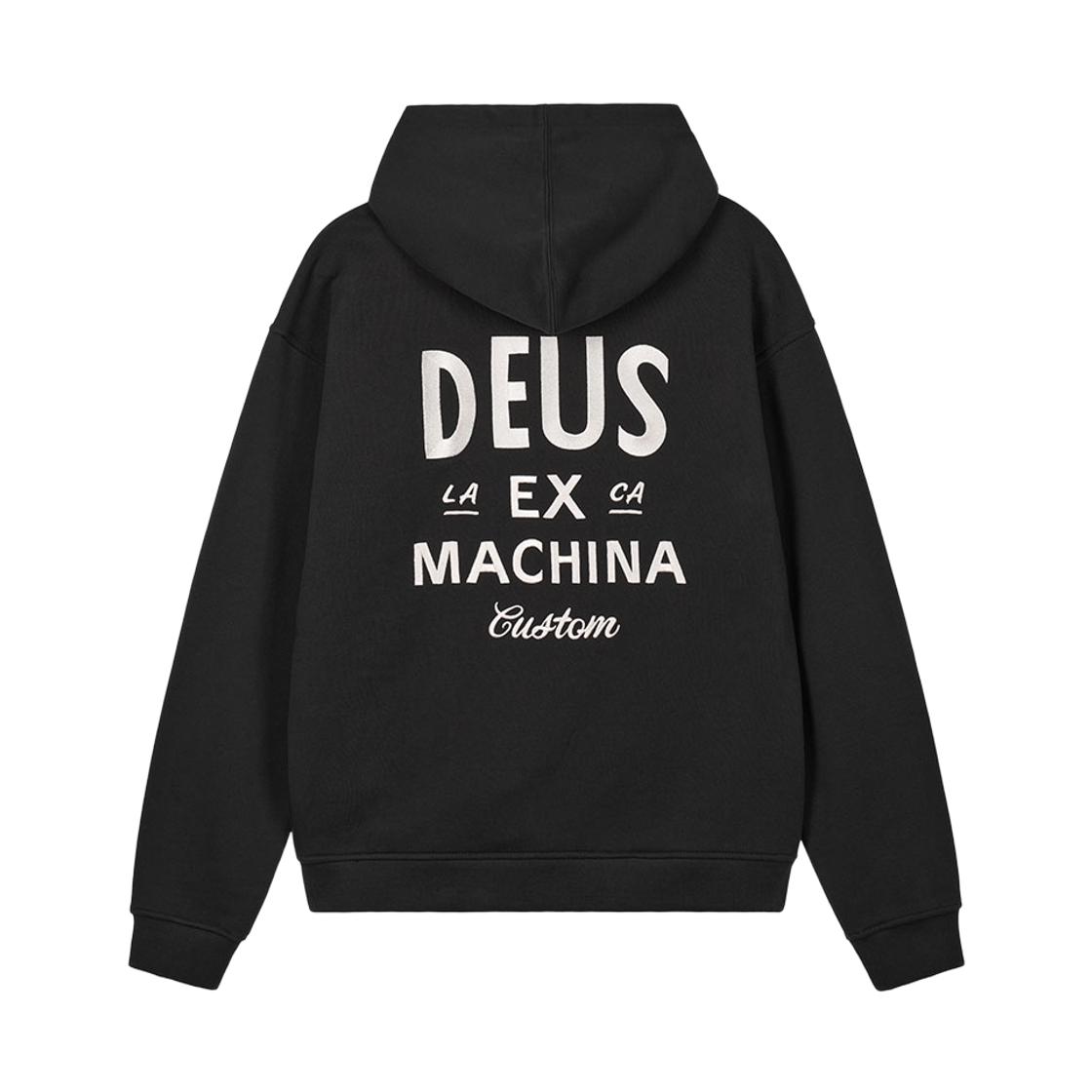 [6% 적립] 데우스 엑스 마키나 커스텀 집 후디 블랙([6% 적립] Deus Ex Machina Custom Zip Hoodie Black)