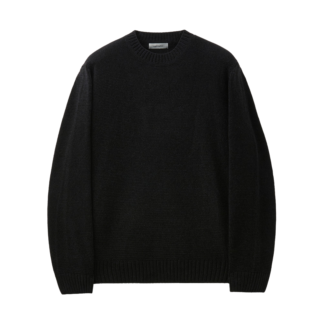 C9WAW26801BKX Customellow Essential Chenille Crewneck Sweater Black