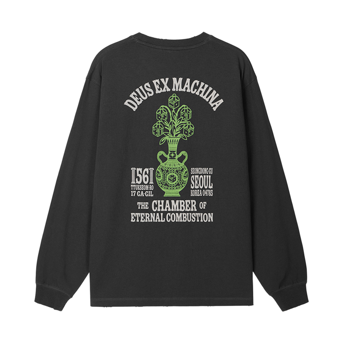 D263ULT240094 [6% 적립] Deus Ex Machina Seoul Ceramic Ls Tee Charcoal