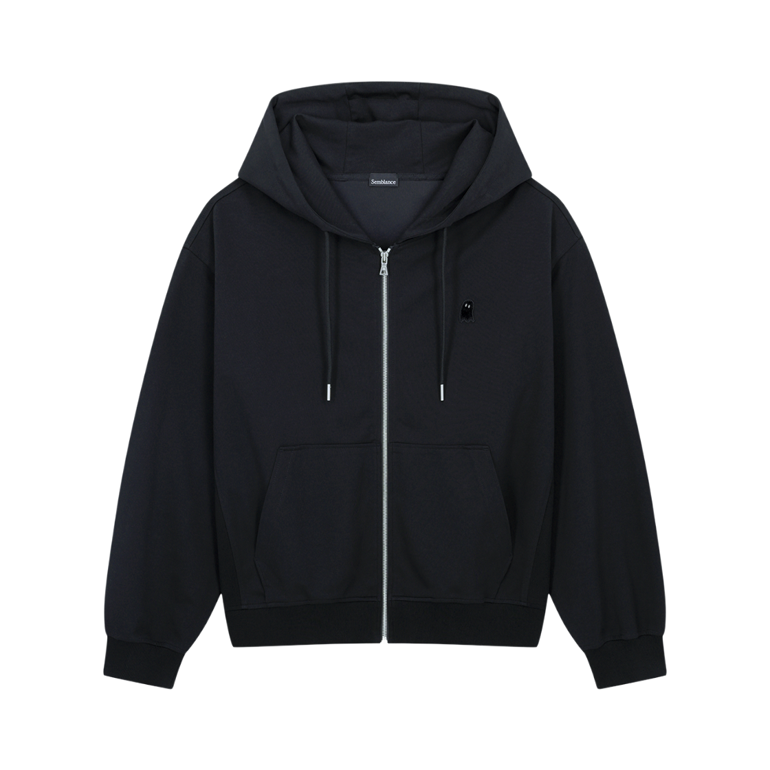 지오송지오 셈블런스 슬로건 후드집업 블랙 ZI5TS801BK(ZIOSONGZIO SEMBLANCE Slogan Hood Zip Up Black) - 2