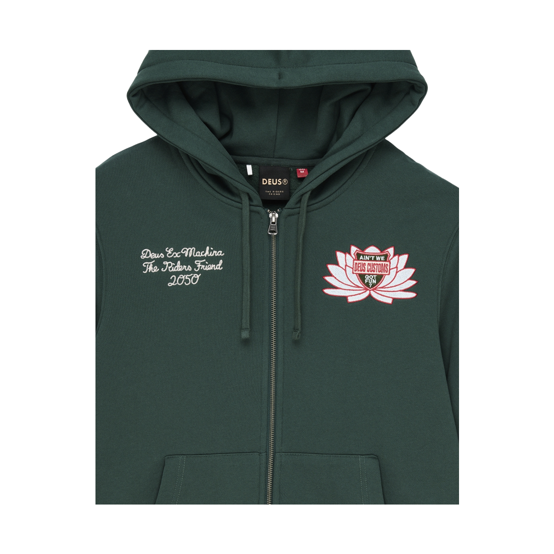 [6% 적립] 데우스 엑스 마키나 세이크리드 크레스트 집 후디 그린([6% 적립] Deus Ex Machina Sacred Crest Zip Hoodie Green) - 3