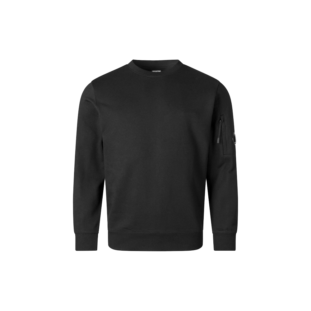 [20% 쿠폰] C.P. 컴퍼니 렌즈 와펜 디아고날 크루넥 기모 맨투맨 블랙 - 26FW([20% 쿠폰] C.P. Company Lens Wappen Diagonal Crewneck Fleece-lined Sweatshirt Black - 26FW) - 2