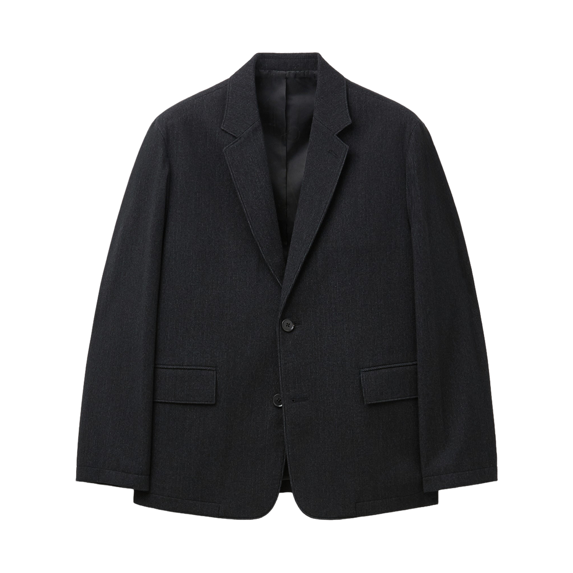 커스텀멜로우 루즈핏 코듀로이 셋업 자켓 블랙(Customellow Loose-Fit Corduroy Set-Up Jacket Black)