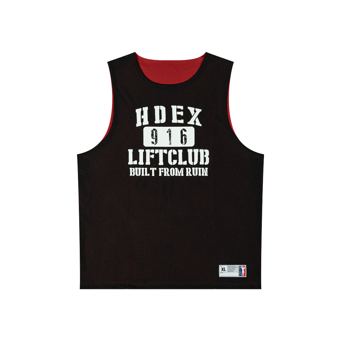H3AM1MLSL200BK HDEX Mesh Reversible Sleeveless Black