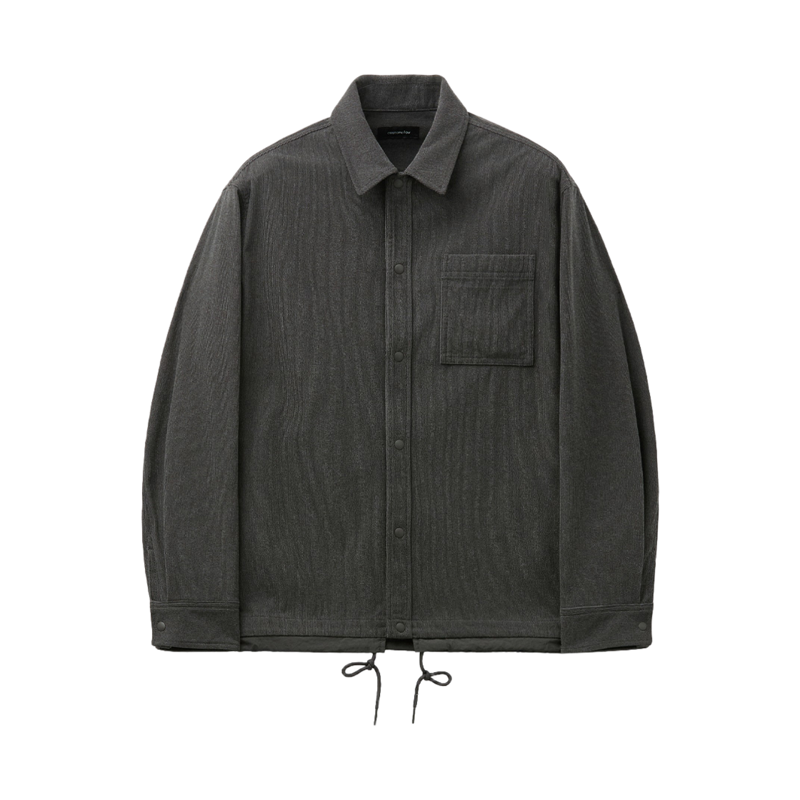 커스텀멜로우 크링클 오버셔츠 그레이(Customellow Crinkle Overshirt Gray)