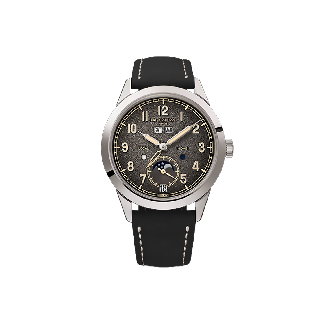 ITLQ8G9U3WCE Patek Philippe Complication Annual Calendar Travel Time Charcoal Gray