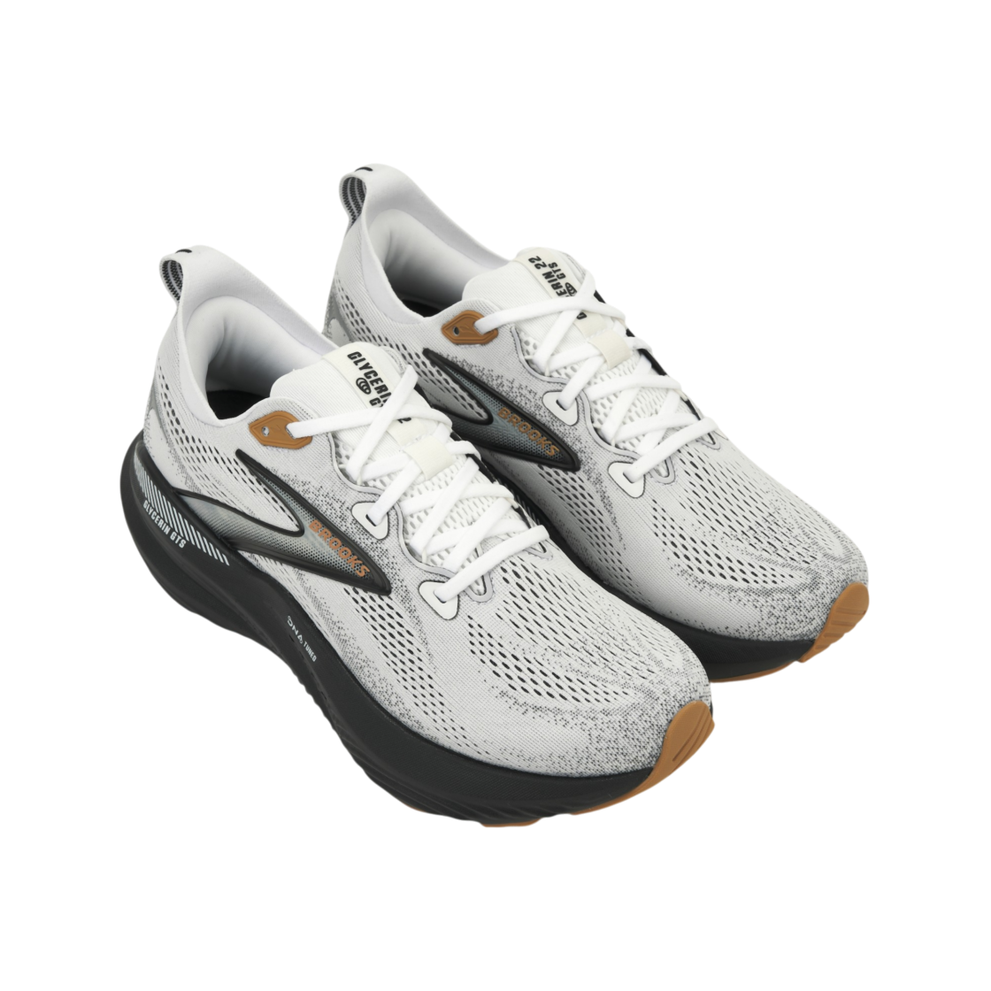 브룩스 러닝 글리세린 GTS 22 화이트 그레이 - D 미디움(Brooks Running Glycerin GTS 22 White Grey - D Medium) - 4