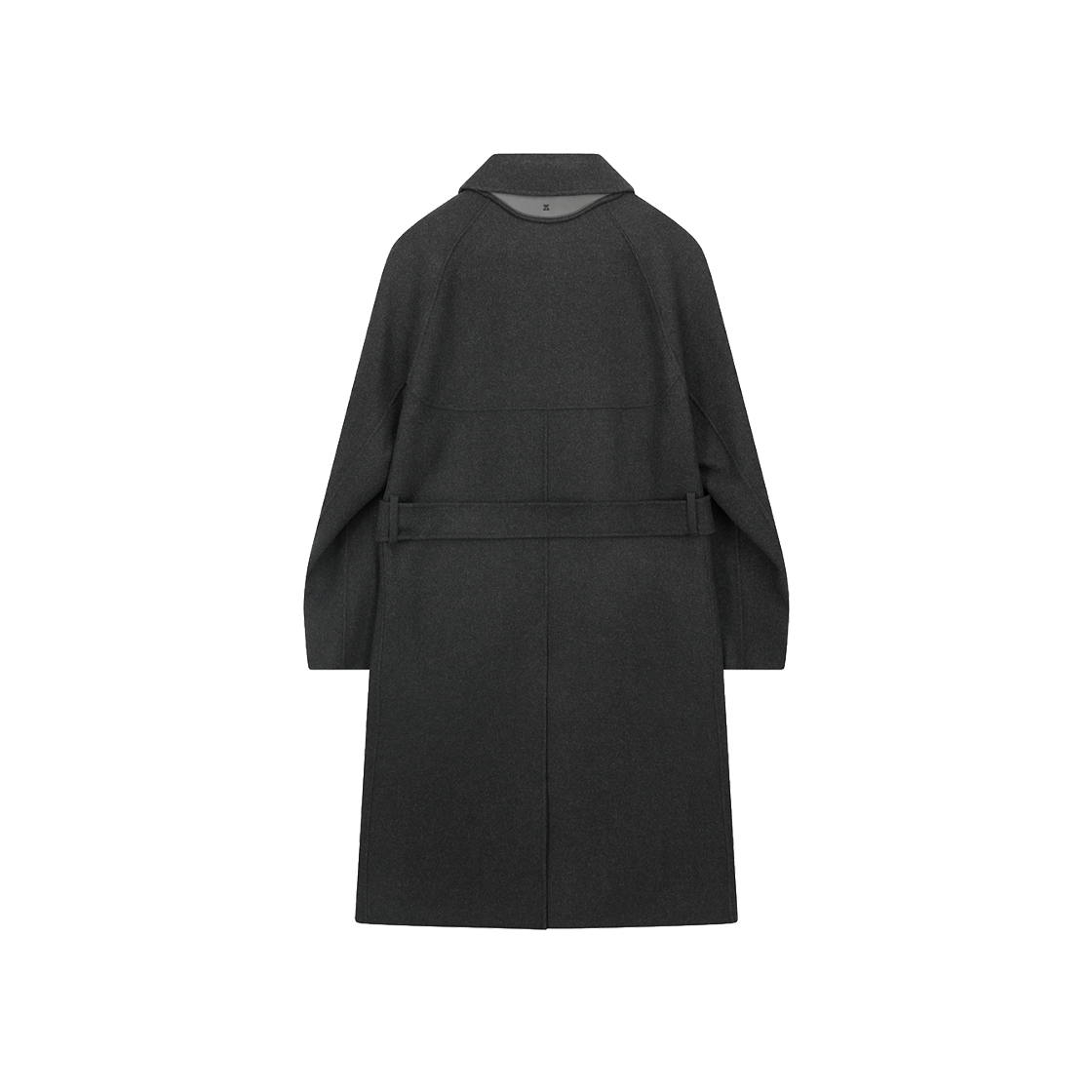 지오송지오 벨티드 발마칸 핸드메이드 코트 차콜 ZI5CT532CH(ZIOSONGZIO Belted Balmacaan Handmade Coat Charcoal) - 2