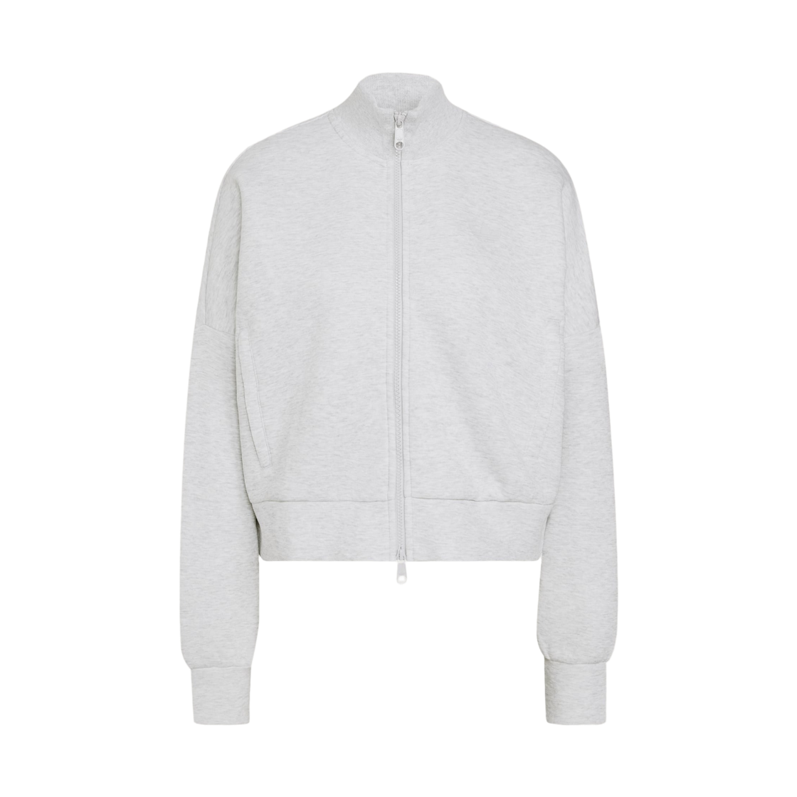 HY8037 (W) Adidas Spacer Track Top Light Grey Heather Reflective Silver - KR Sizing