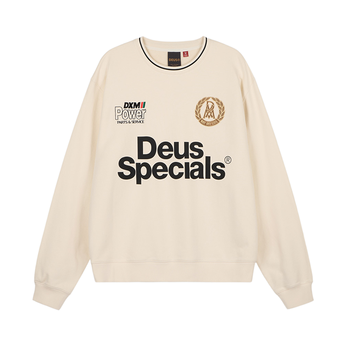 D263USW210012 [6% 적립] Deus Ex Machina Raceway Sweatshirt Ivory