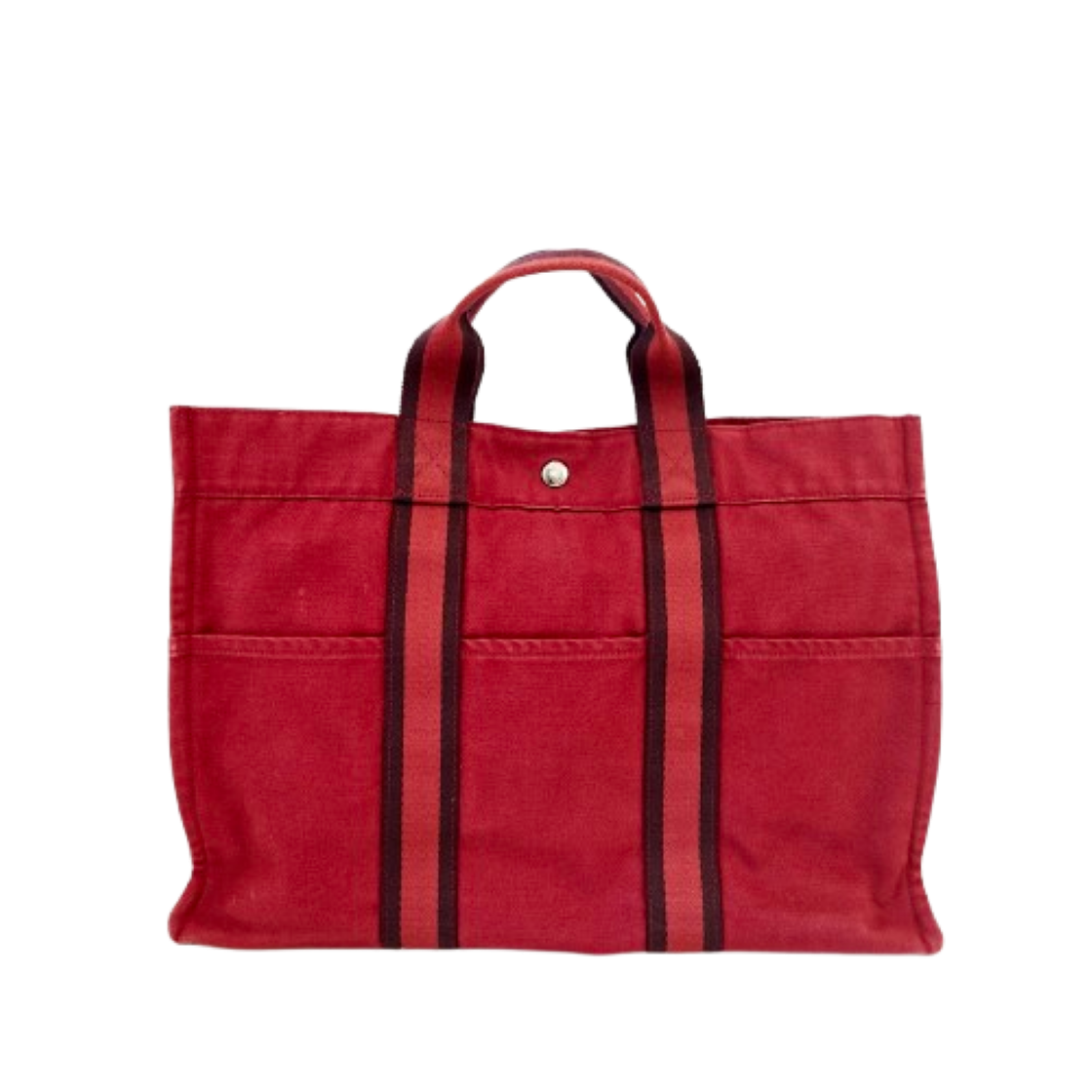 ITQI9KAERCP4 Hermes Fruit Canvas Tote Bag Bordeaux