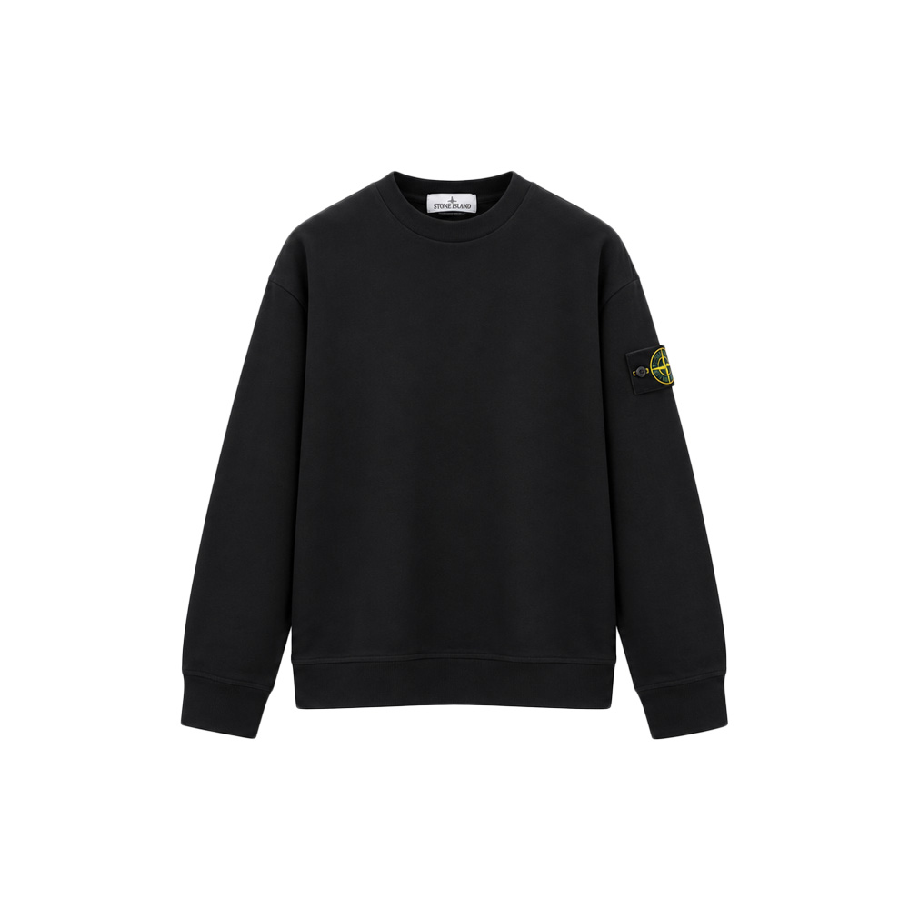 [20% 쿠폰] 스톤 아일랜드 패치 라이트코튼 맨투맨 블랙 - 26FW([20% 쿠폰] Stone Island Patch Light Cotton Sweatshirt Black - 26FW) - 2