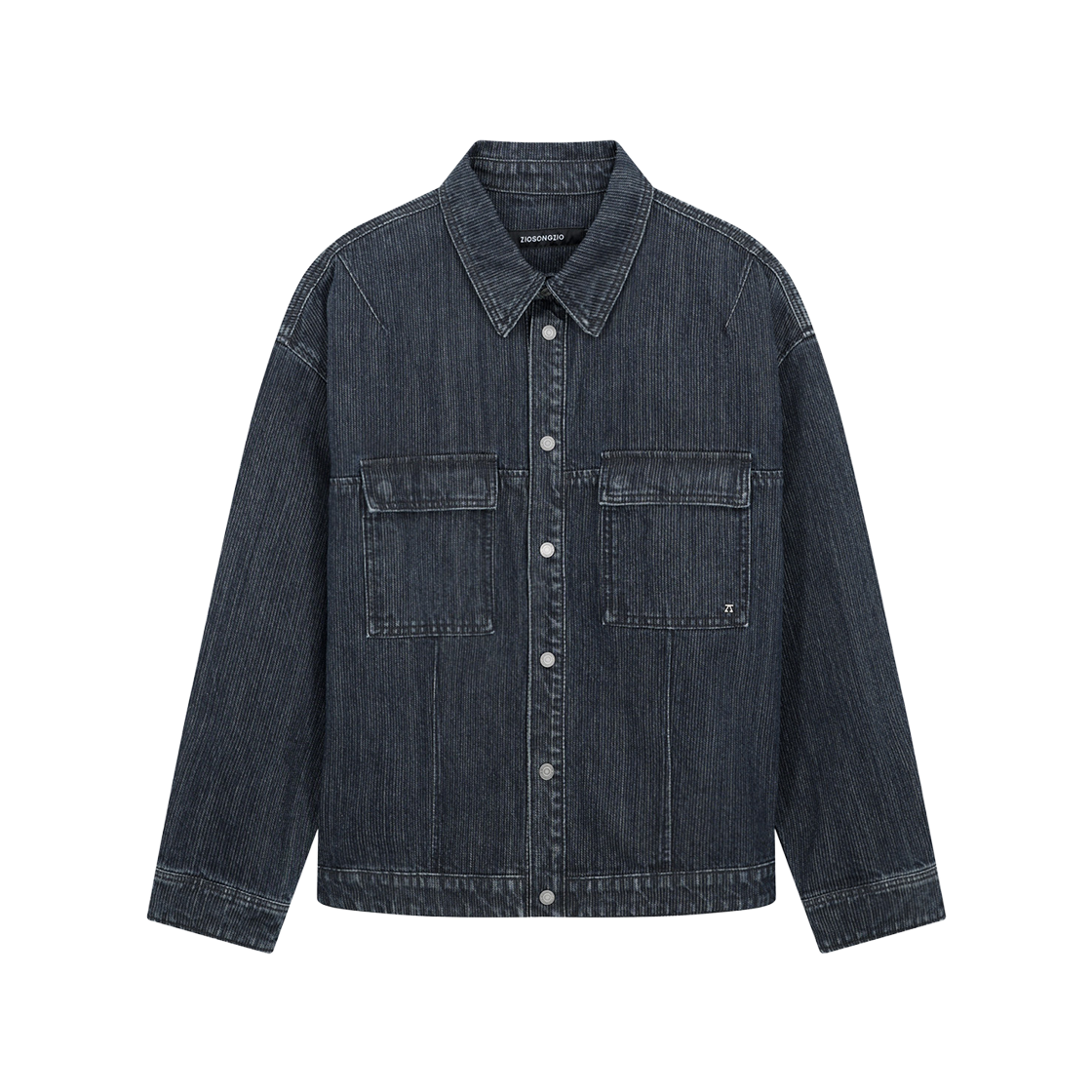 지오송지오 코듀로이 트러커 데님 셔츠 네이비 ZI5SH557NY(ZIOSONGZIO Corduroy Trucker Denim Shirt Navy) - 1