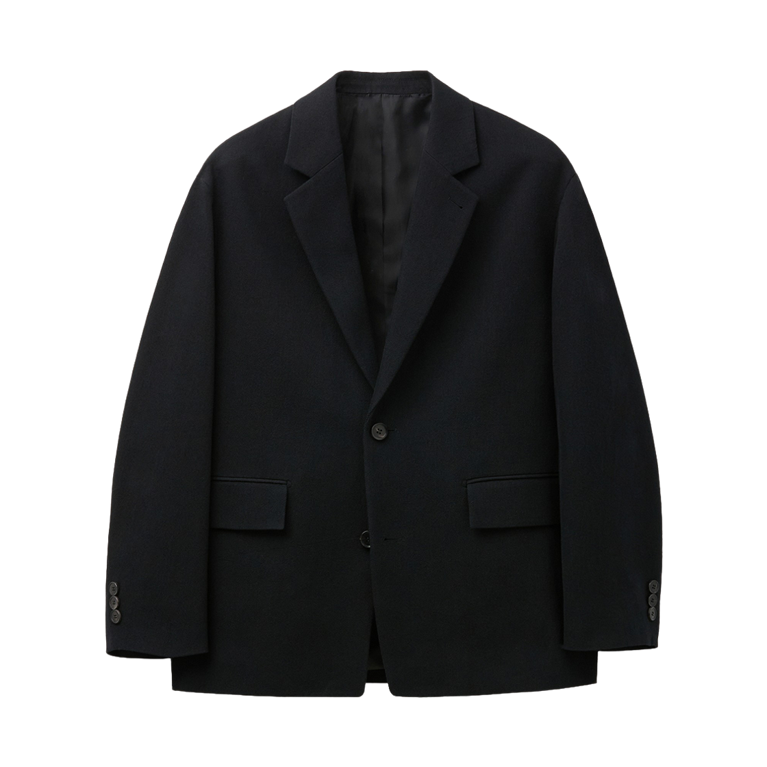 커스텀멜로우 오버핏 코튼 셋업 자켓 블랙(Customellow Oversized Cotton Set-Up Jacket Black)