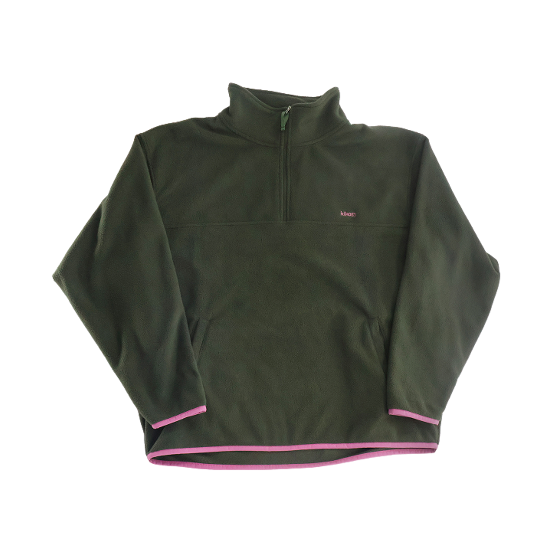 26FW51993 Kikozy Fleece Half Zip Up_Khaki