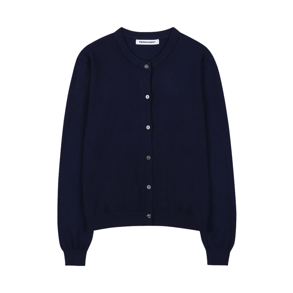 26PA043 Permanent Archive Air Flex Round Cardigan Navy