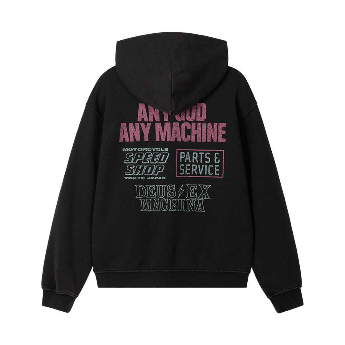 [6% 적립] 데우스 엑스 마키나 그래픽 집 후디 블랙([6% 적립] Deus Ex Machina Graphic Zip Hoodie Black) - 2