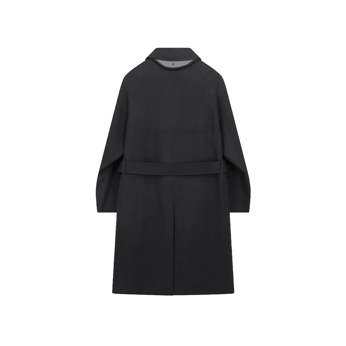 지오송지오 벨티드 발마칸 핸드메이드 코트 블랙 ZI5CT531BK(ZIOSONGZIO Belted Balmacaan Handmade Coat Black) - 2