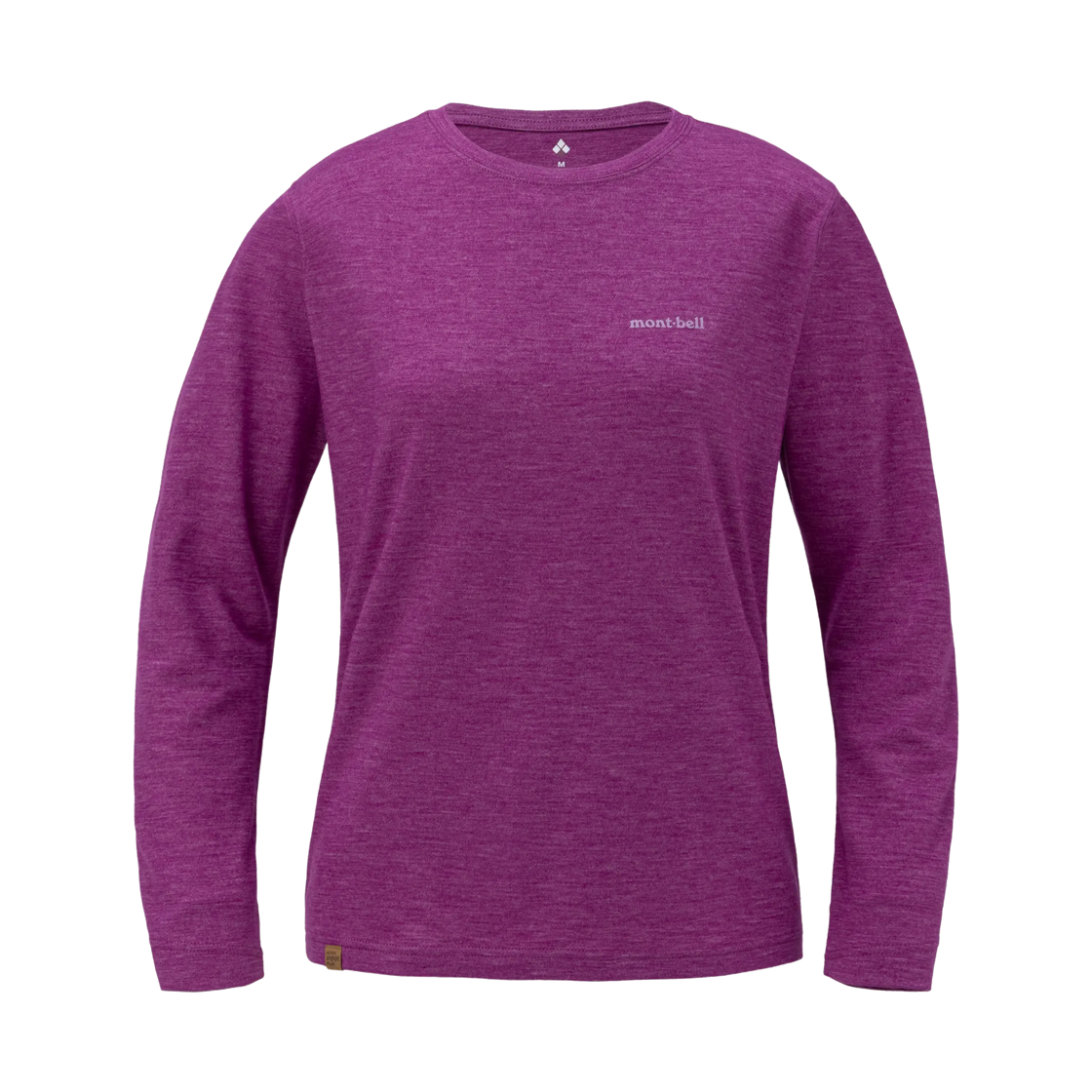 1114607 (W) Montbell Merino Wool Plus Light Long Sleeve T-Shirt Purple
