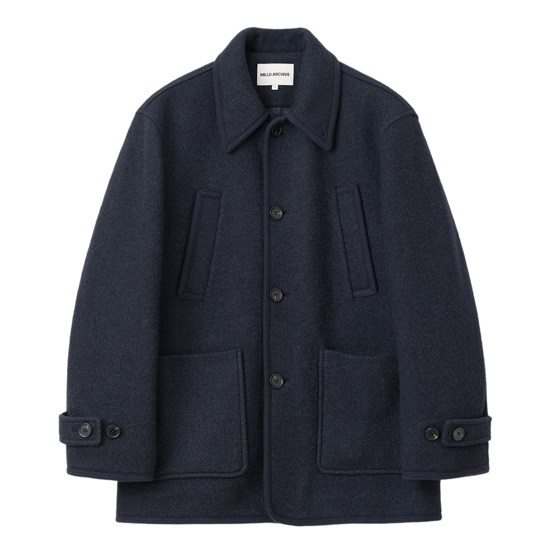 ML904NAV milloarchive Dear Half Coat Navy