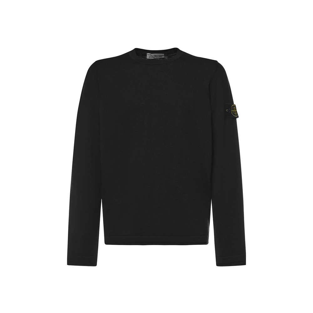 [20% 쿠폰] 스톤 아일랜드 패치 니트 블랙 - 26SS([20% 쿠폰] Stone Island Patch Knit Black - 26SS) - 2