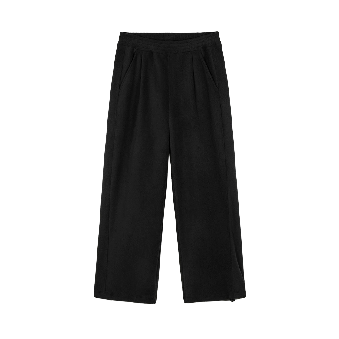 TNPA6F112BK TNGT Fleece Wide-Leg Pants Black