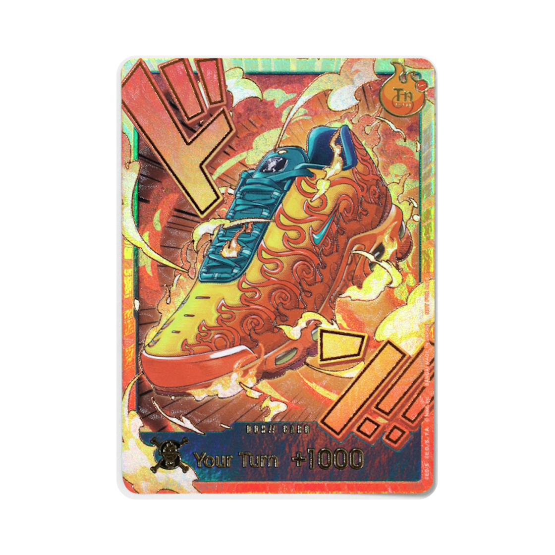 원피스 TCG 이글이글 열매 두웅!! 프로모션 카드 프리미엄 카드 컬렉션 나이키 콜라보레이션 에디션 (영문판)(One Piece TCG Flame Flame Fruit Don!! Promotion Card Premium Card Collection Nike Collaboration Edition (English Ver.))
