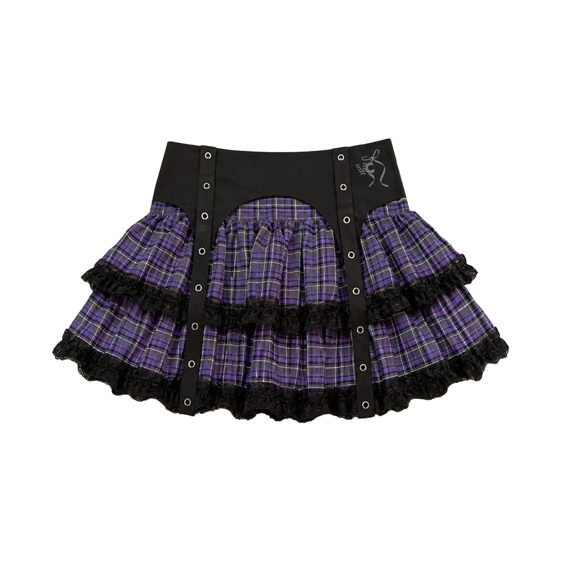 [KREAM 단독] 벤힛 x 쿠로미 셔링 프릴 스커트([KREAM 단독] VENHIT x KUROMI Shirring Frill Skirt) - 2