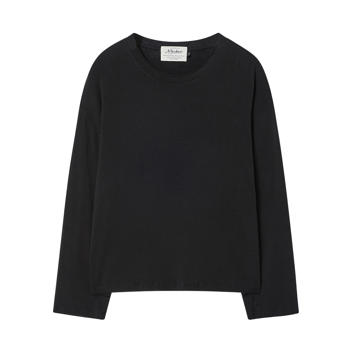 엔 아카이브 소프트 울 롱 슬리브 블랙(N ARCHIVE Soft Wool Long Sleeve Black) - 1