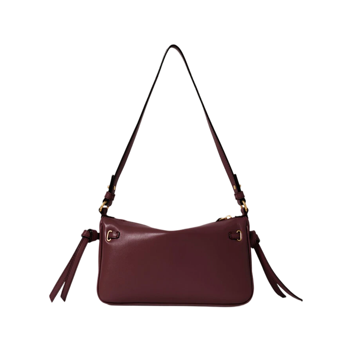 (W) 끌로에 미니 패딩턴 슬링 파우치 스트랩 소프트 레더 번트 레드((W) Chloe Mini Paddington Sling Pouch with Strap in Soft Leather Burnt Red) - 2