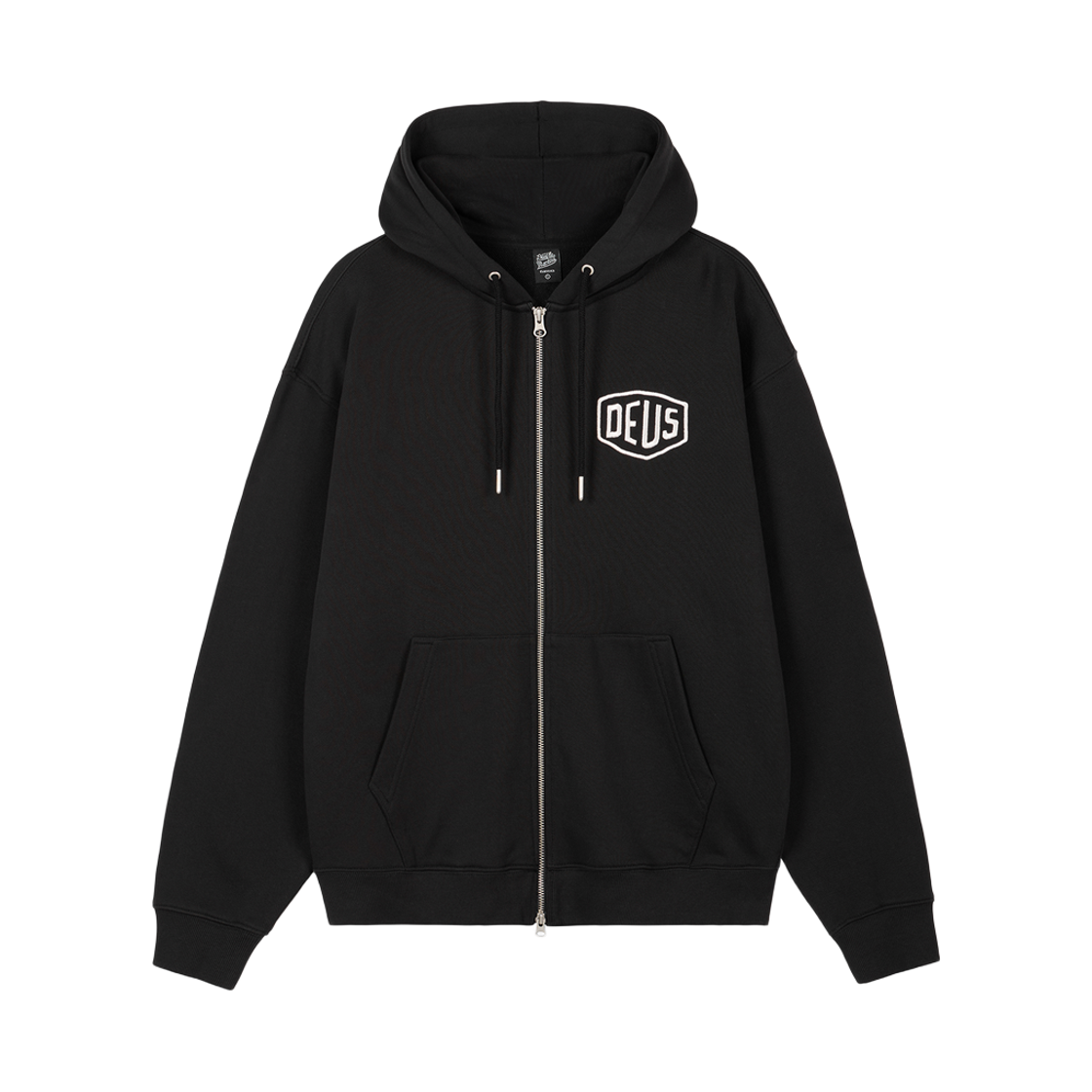 [6% 적립] 데우스 엑스 마키나 서울 컬리지 어드레스 집 후디 블랙([6% 적립] Deus Ex Machina Seoul College Address Zip Hoodie Black) - 2