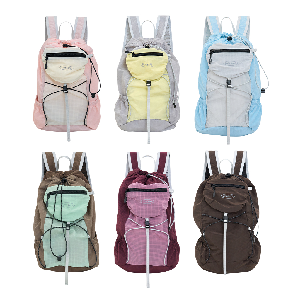 [withsome made]더블 스쿱 포켓 백팩 (6color) withsome made Double Scoop Pocket Backpack (6color)