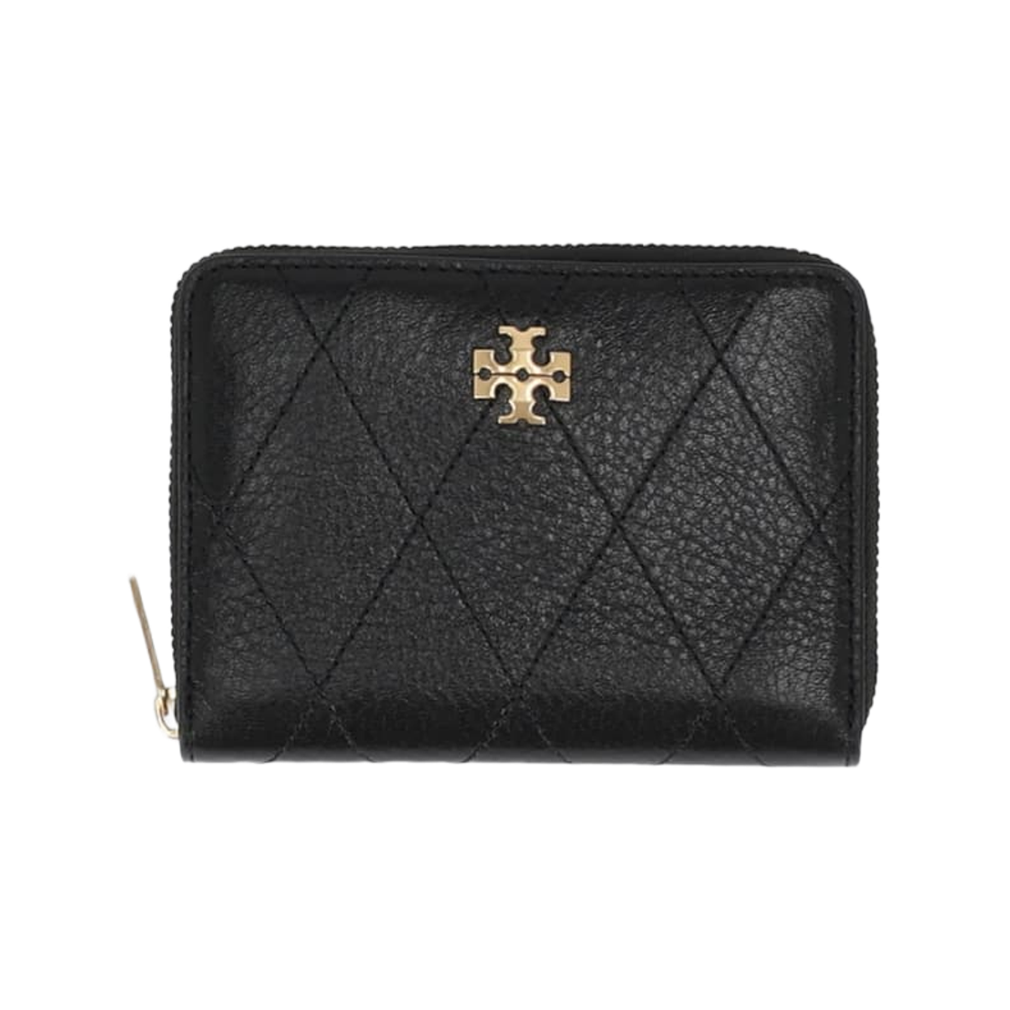 186098-001 Tory Burch Charlie Small Zip Around Card Wallet Black
