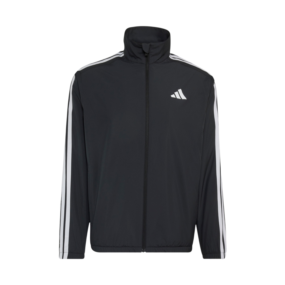 KW3357 Adidas Must Have 3-Stripes Brushed Tricot Lined Full Zipper Jacket Black - KR Sizing