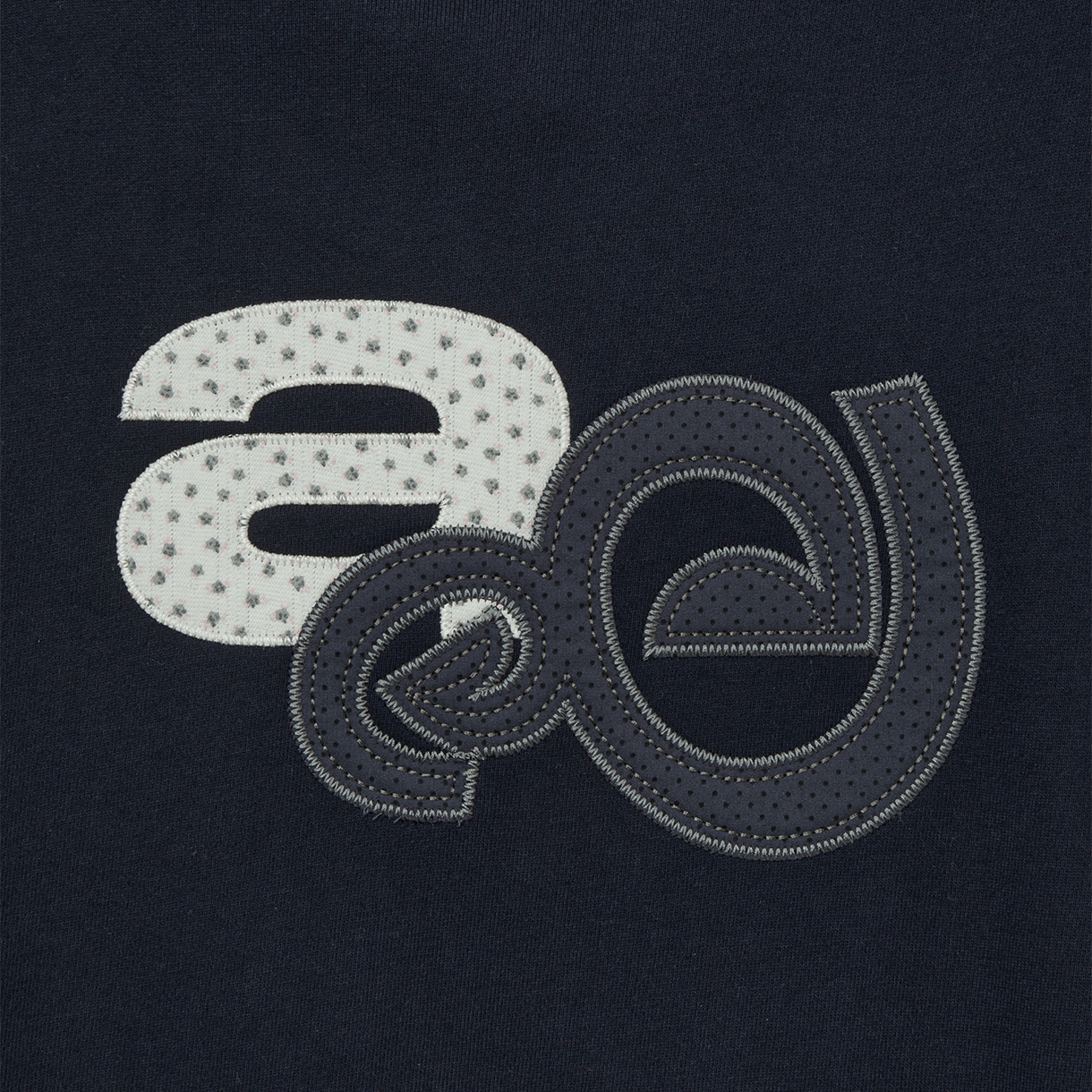 [오프라인 전용] 에이이에이이 우먼 아플리케 플라워 로고 후디 네이비 - 26FW([오프라인 전용] AEAE Women Applique Flower Logo Hoodie Navy - 26FW) - 5