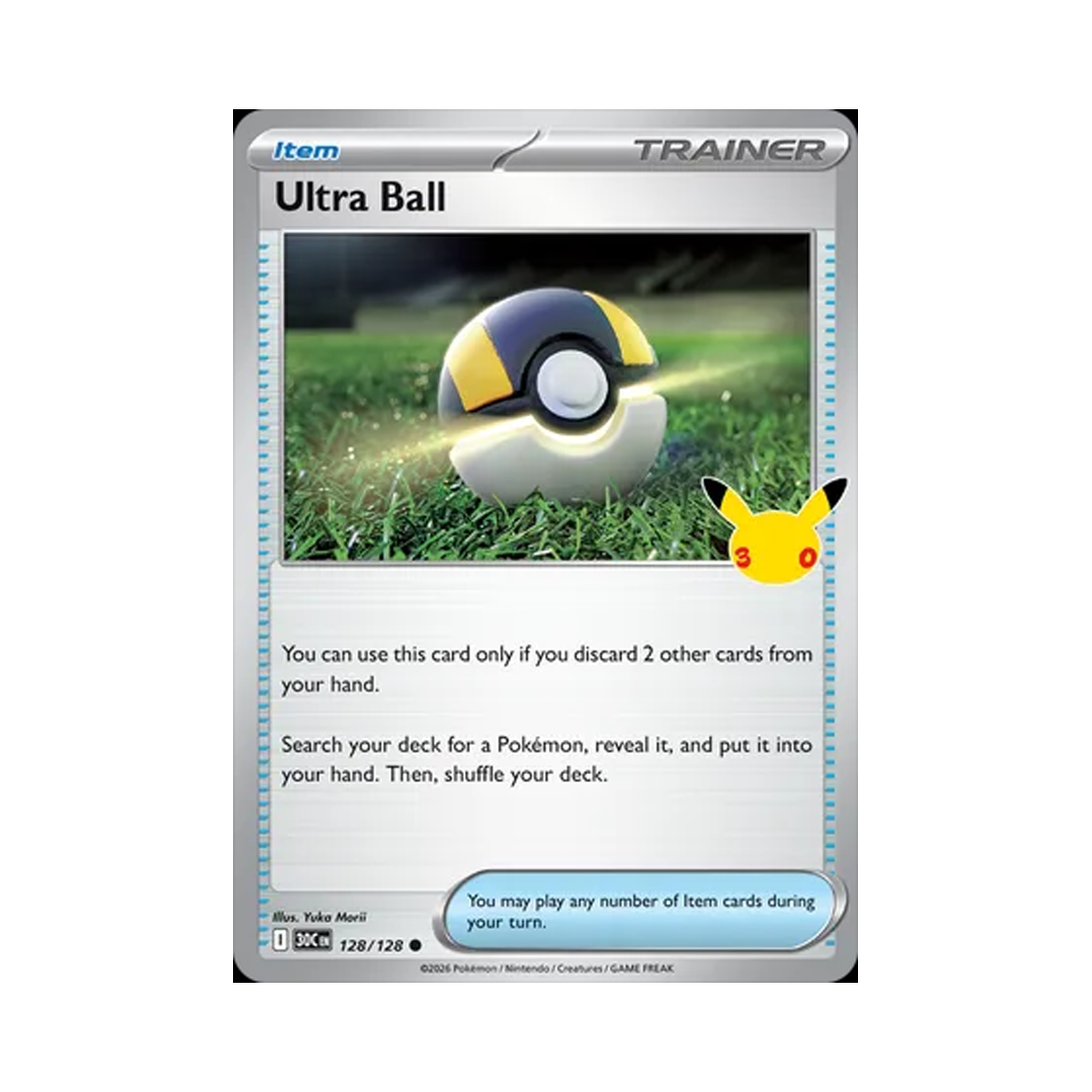 30C128-128 Pokemon TCG Ultra Ball C 30th Celebration (English Ver.)