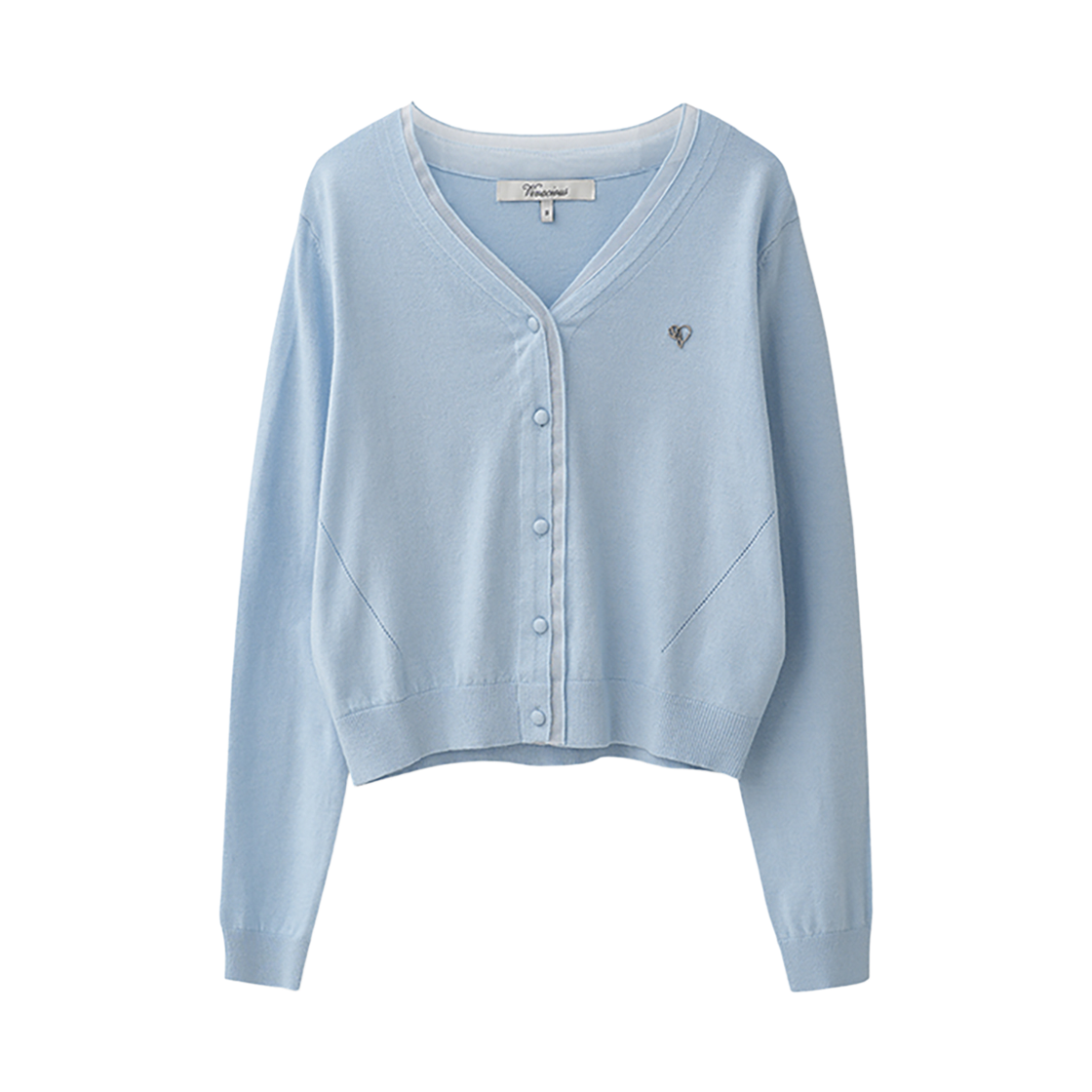 VV61KN02BL VIVACIOUS Lune Oganza Layered Knit CD BLUE
