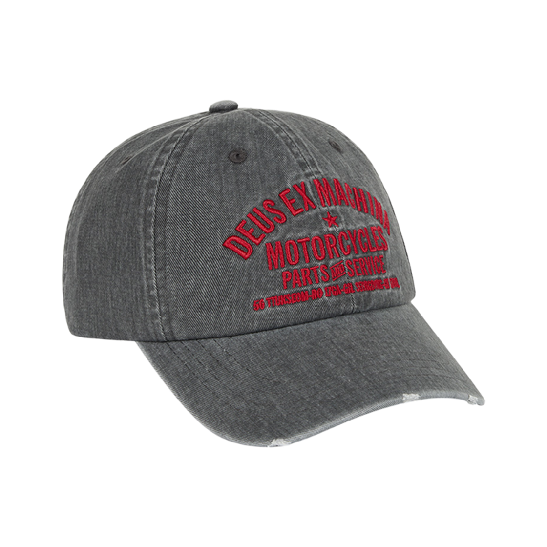 D263UHA030094 [6% 적립] Deus Ex Machina Dyed Seoul Original Address Cap Charcoal