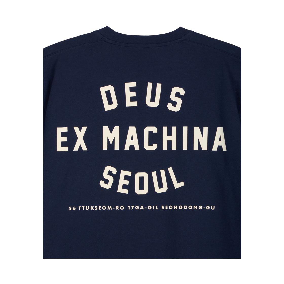 [6% 적립] 데우스 엑스 마키나 서울 컬리지 어드레스 티셔츠 네이비([6% 적립] Deus Ex Machina Seoul College Address Tee Navy) - 5