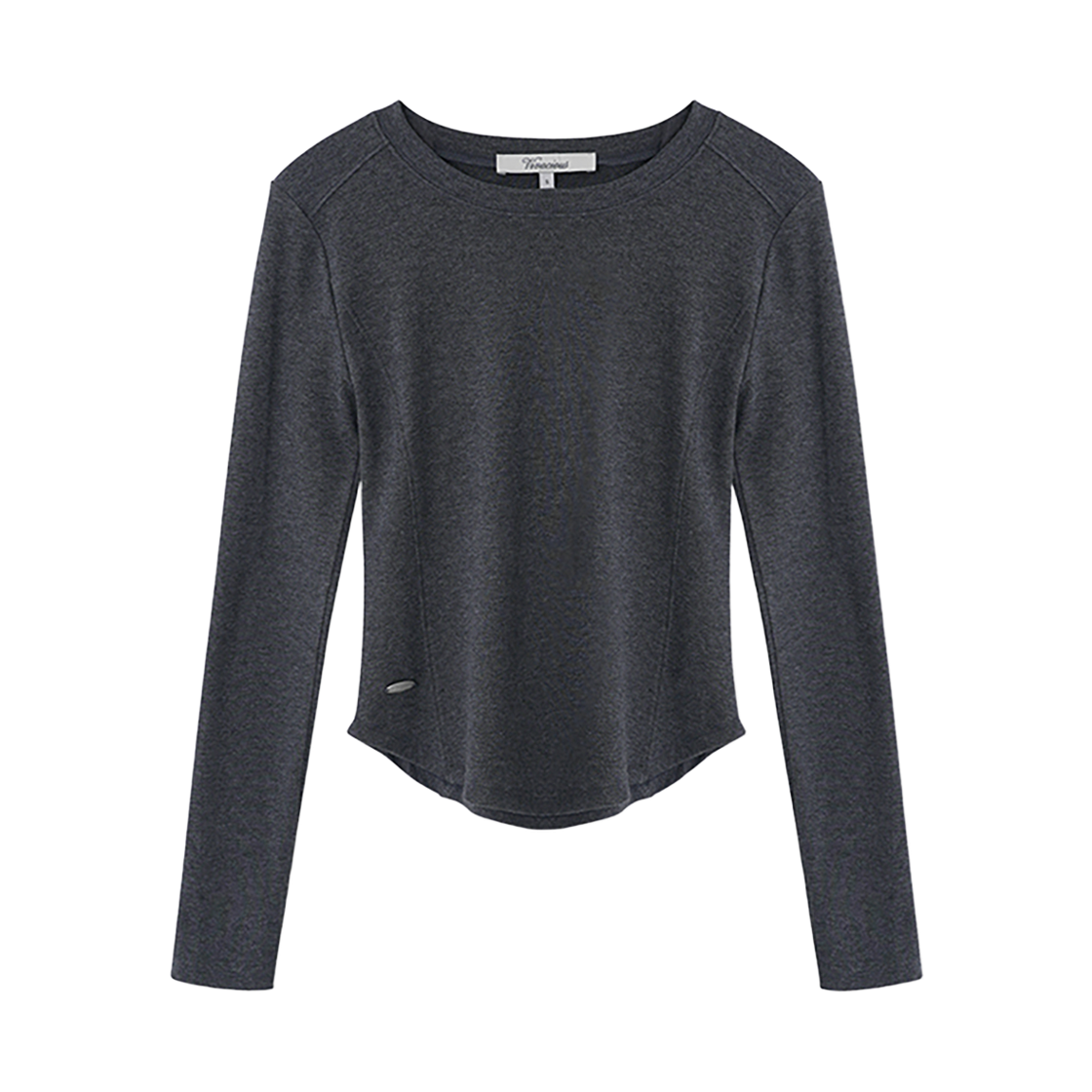 VV63TS03CH VIVACIOUS Luce Princess-line Hem Long Sleeve CHARCOAL