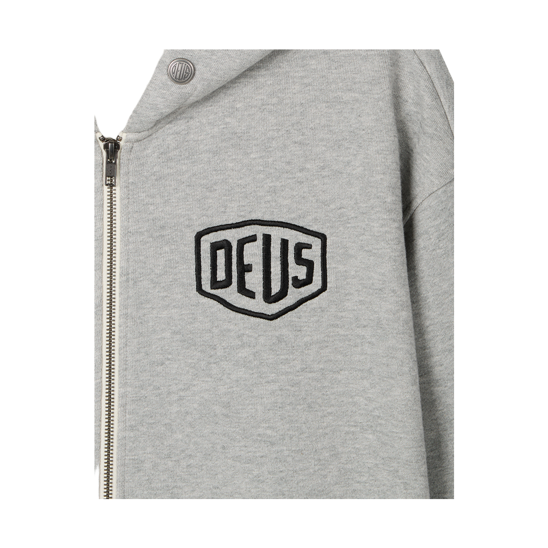 [6% 적립] 데우스 엑스 마키나 커스텀 집 후디 멜란지 그레이([6% 적립] Deus Ex Machina Custom Zip Hoodie M/Grey) - 5