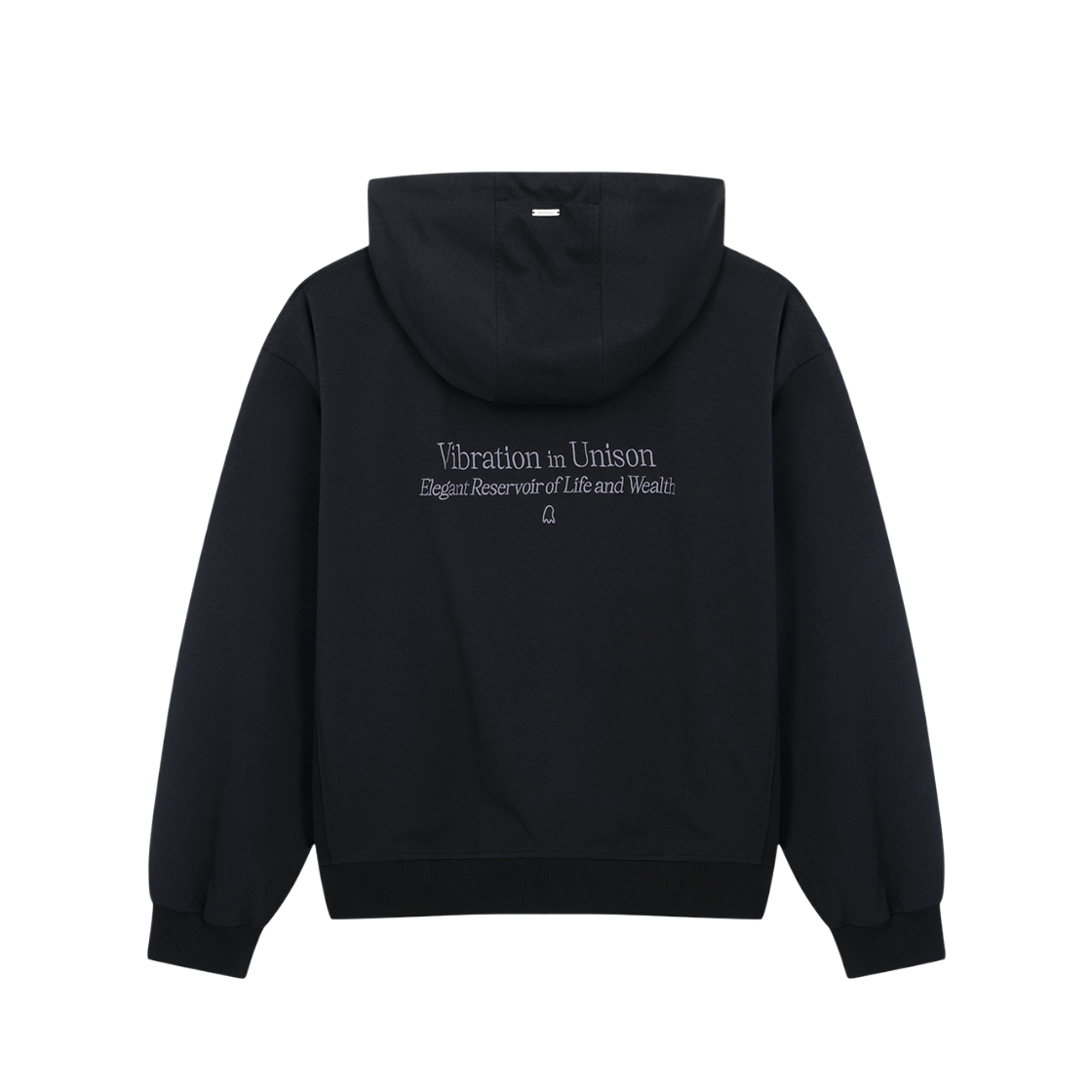 지오송지오 셈블런스 슬로건 후드집업 블랙 ZI5TS801BK(ZIOSONGZIO SEMBLANCE Slogan Hood Zip Up Black) - 1