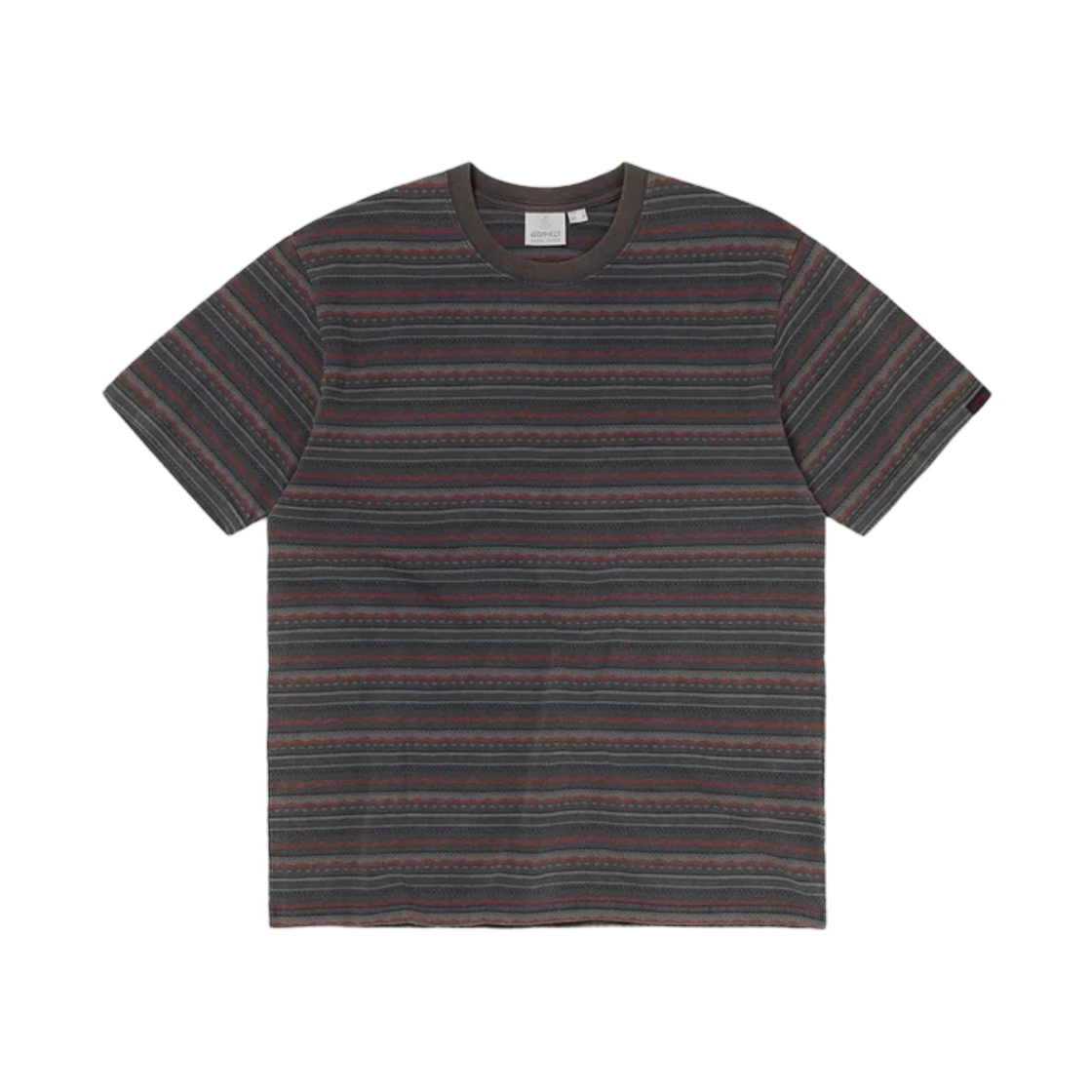 - Thisisneverthat x Gramicci Faded Striped T-Shirt Charcoal