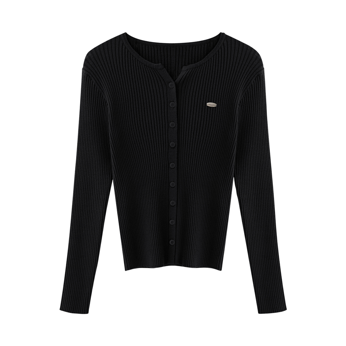 VV63KN02BK VIVACIOUS Clarte Y-neck Slim Fit Knit CD BLACK