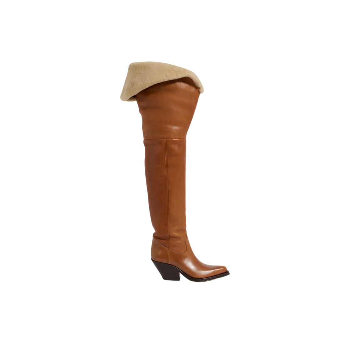 CH26W21N1I27T (W) Chloe Azelan Thigh High Boot Ginger Brown