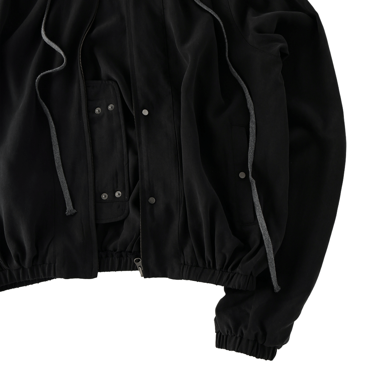 울리카 상투스 플러켓 후디드 자켓 블랙 - 26FW(Ulika Sanctus Placket Hooded Jacket Black - 26FW) - 4